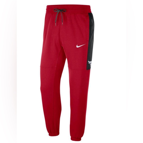Nike Other - Nike Vintage NBA CHICAGO BULLS Red/Black Authentic Showtime pants, L